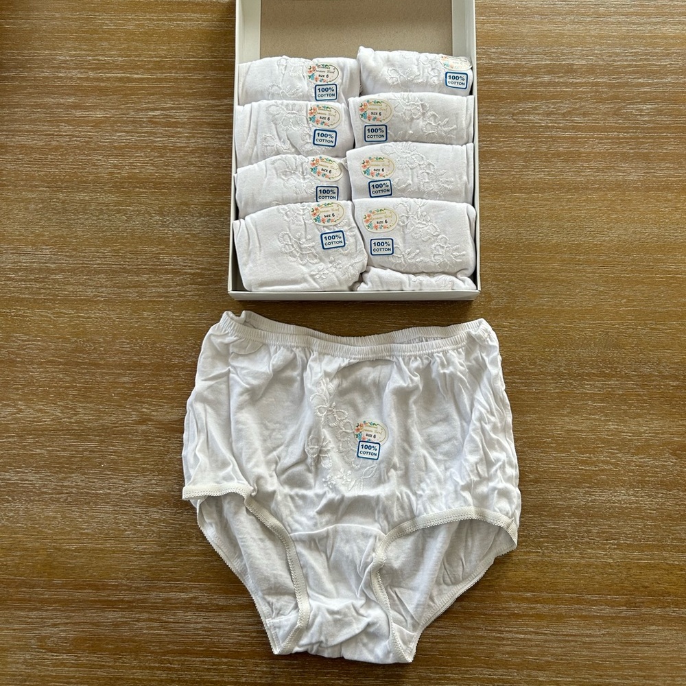 White Ladies Panty Briefs - Size 6